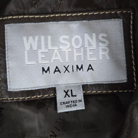 Women's Brown Leather Jacket - Picture 6 of 12